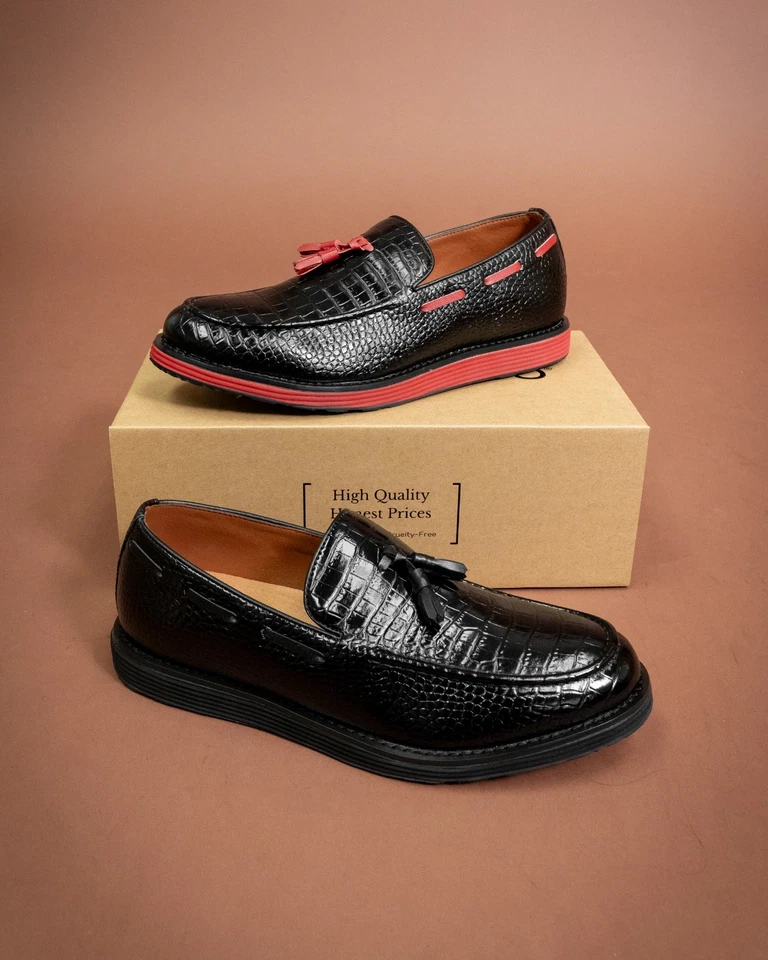 Mocasín Ferro Aldo DELBERT para hombre en relieve con acento de borla Foto 2 de 2