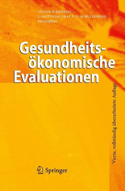 Gesundheitsökonomische Evaluationen | Buch | 9783642216992