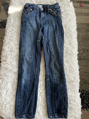 Hudson girls sz. 6x zipper design blue jeans. Cute, great pair