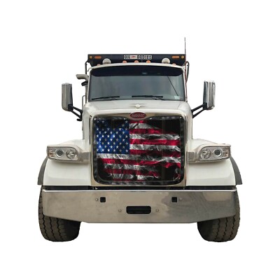Peterbilt 567 Premium Smoky Flag Bug Screen BS-567-SMK