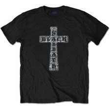 Black Sabbath 'Cross Diamante' Black T shirt - NEW