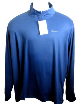 Nike Pro DRI-FIT Men's 1/4 zip Hyper Dry Training Top Obsidian Blue Size 2XL NWT