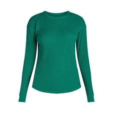 Women's Green Time and Tru Essential Thermal T-Shirt Long Sleeves size XS (0-2)