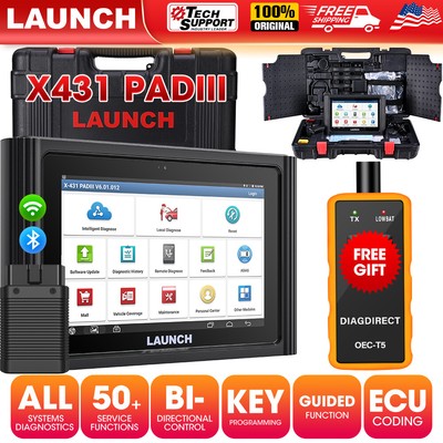 LAUNCH X431 PAD III Pro5 PAD V+ Car Diagnostic Scanner Bidirectional Programming