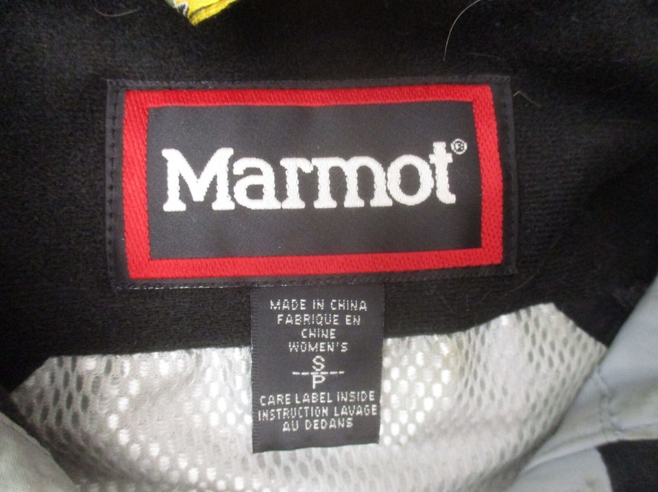 MARMOT Size S Womens BLK Full Zip Stand Collar Powder Skirt Snowboard