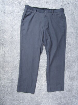 calvin klein grey dress pants Mens 32x30 Gray Bottoms Business Work Office Formal ecom_prints-dots