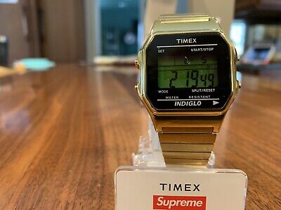 Timex x Supreme Gold Color Digital Watch | eBay
