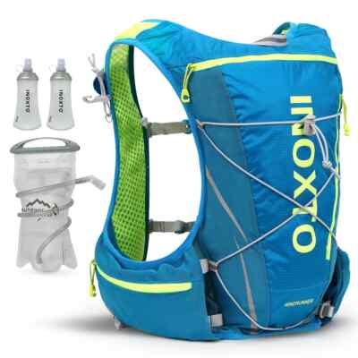 Running Hydration Vest Backpack, 8L with 1.5L Water Bag & 500ml Bottle for Cycli