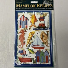 Nautical Embossed Die Cut Scrap Relief 6 Sheets Mamelock England Cards Decoupage