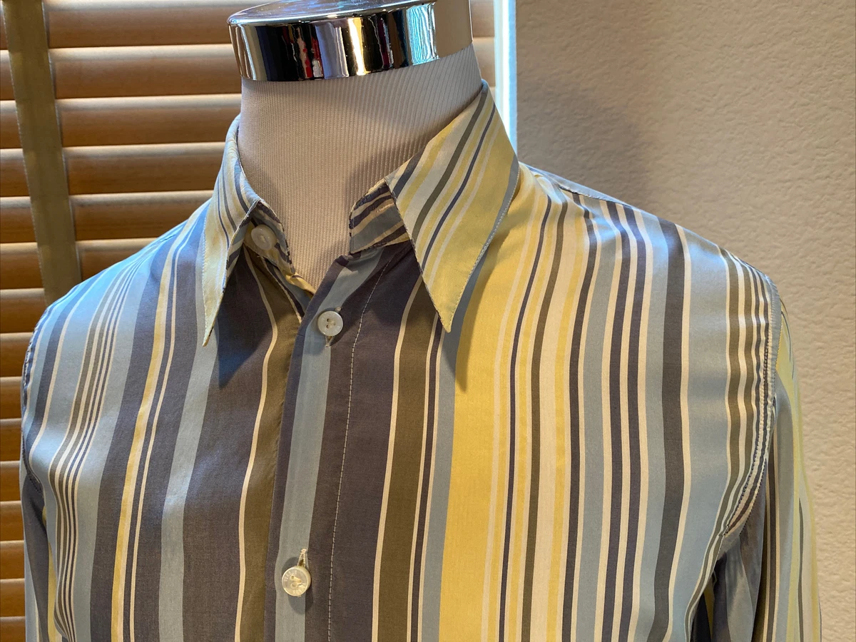 Versace silk top shirt ebay