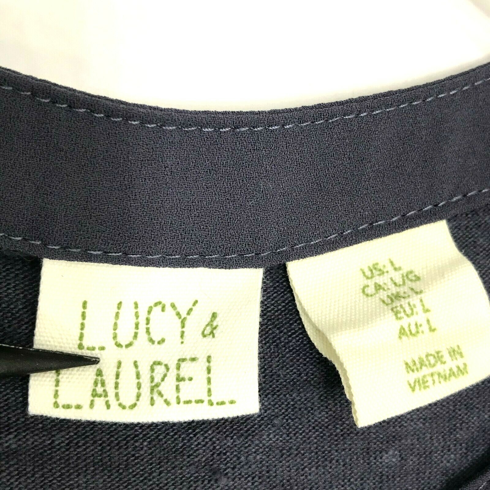 Lucy & Laurel Linen Mixed Material Sleeveless Tunic B… Gem