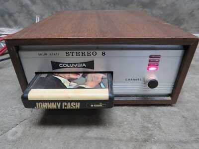 Vintage 8 Track Audio Tape Player COLUMBIA STEREO 8 Solid State Project