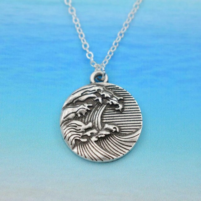 Great Wave Necklace 0.75\