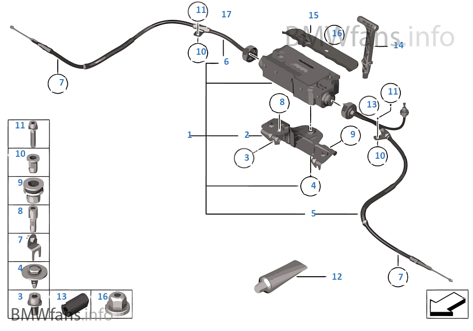 BMW 5 Series GT F07 Park Brake Module EPB hand brake Actuator Genuine 6874219 eBay