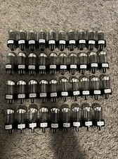 One Slyvania 6SN7GTB Tube Chrome Top V Black plate Date Code Matched