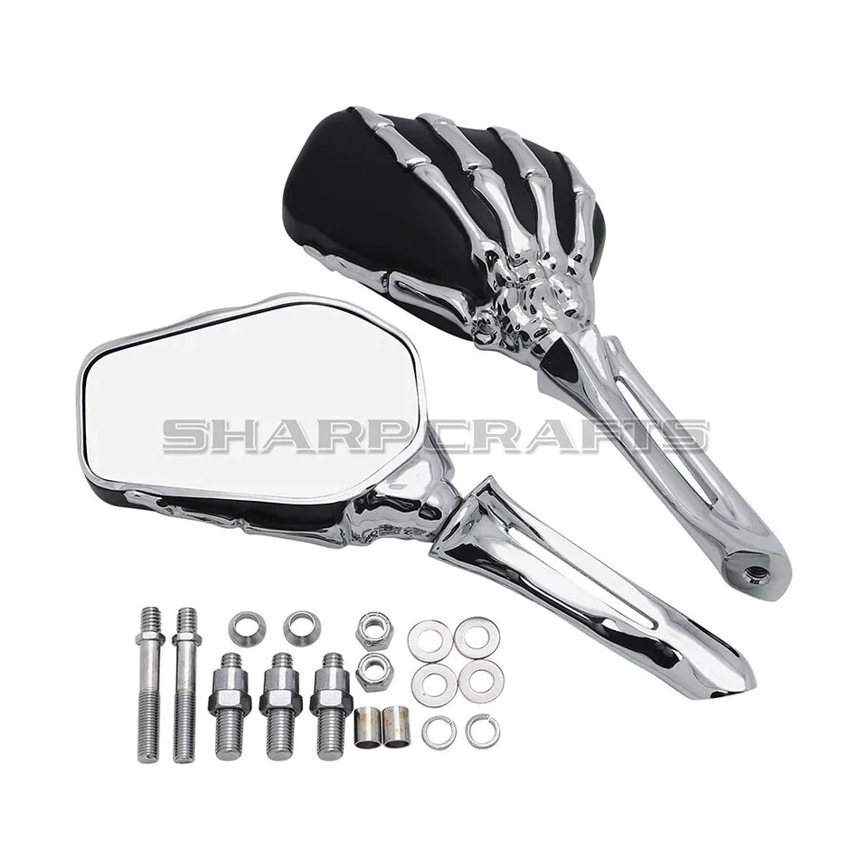 Espejos retrovisores laterales Chopper Bobber para Kawasaki Vulcan S650 400 800 900 1500 1600 2000 Foto 2 de 4