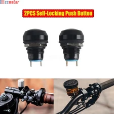 Handlebar Switch Latching Self-Locking Button For Harley Touring Dyna Softail XL