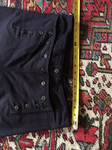 VINTAGE 70er JAHRE WOLL MARINE MATROSE GLOCKENBODEN HOSE - Bild 8 von 12