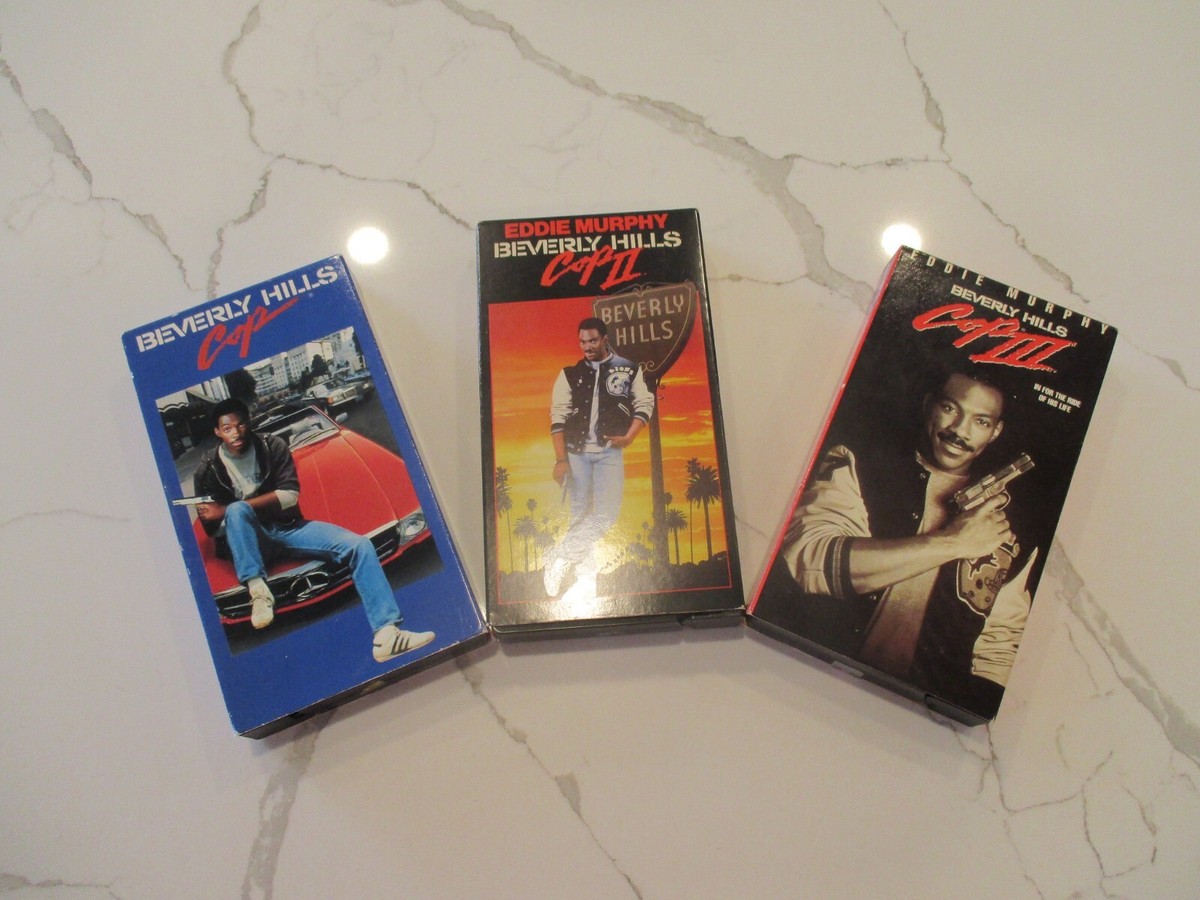 VHS Beverly Hills Cop trilogy set Axle Foley Eddie Murphy Beverly