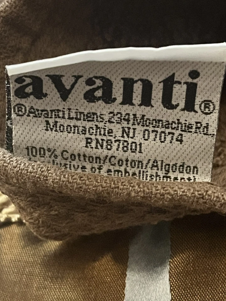 Vintage Avanti 4 Piece-1 Bath & 2 Hand Towel 1 Wash - Brown Blue Flare Cotton - Image 4 of 4