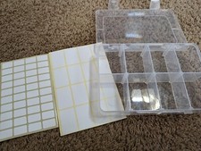Quefe 1 Pack 8 Grids Bead Organizers and Storage Plastic Box 7.3" x 4.8" x 1.6"