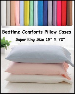 1 X 6 Super King Size Bolster Pillow Case 200 Thread Count 19 X