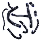 Black For 2004-2007 CBR 1000 RR CBR1000 Silicone Radiator Coolant Hose Kit