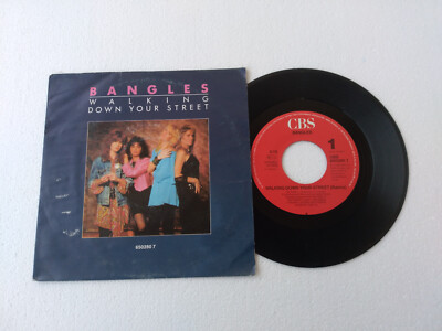 BANGLES '' WALKING DOWN YOUR STREET '' 45 RPM CBS 1986 HOLLAND