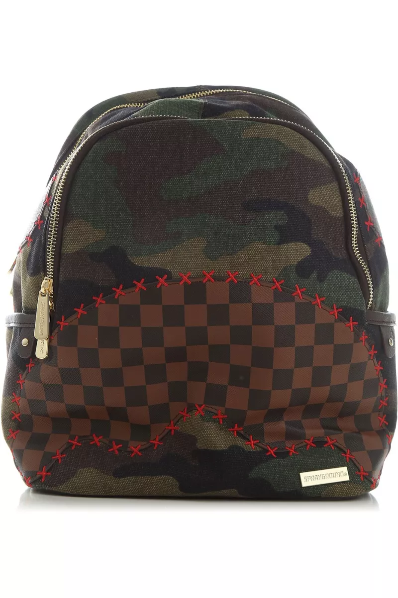 Sprayground Shark Shape Check Savage Backpack