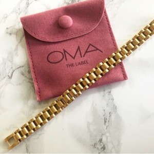Authentic OMA The Label Timepiece Bracelet - 18K Gold Plated - $89 Value Jewelry