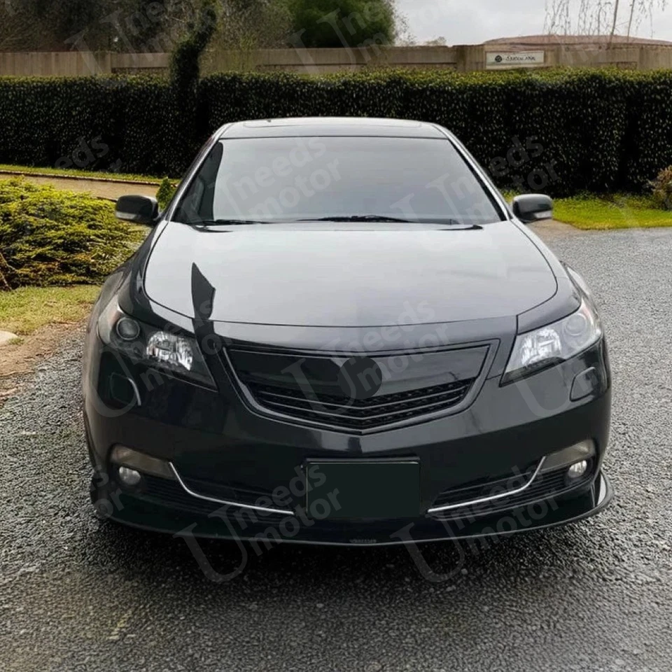 Kit de montaje de cubierta de parrilla/parrilla de parachoques delantero negro brillante para Acura TL 2012-14 Foto 2 de 4