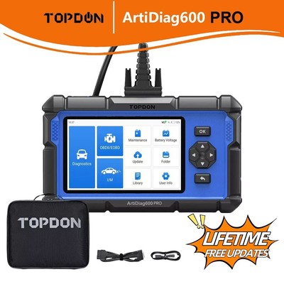 TOPDON AD600PRO OBD Scanner Car Diagnostic Tool ABS SRS EPB SAS TPMS Code Reader