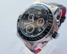BMW Motorsport M Power Racing Carbon Dial Car Accessory Sport Chronograph Watch