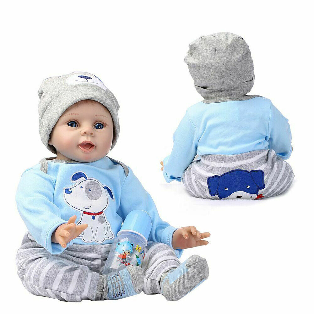 Realistic boy baby reborn doll 20 inch soft cloth body silicone doll bebe  reborn menino bonecas children Birthday Gift - AliExpress