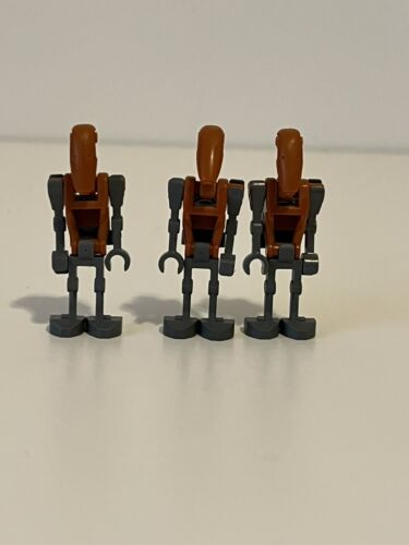 Lot de 3 figurines droïdes gris orange foncé 8086 8016 Star Wars LEGO® Star Wars - Photo 1/4