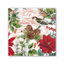 Michel Design Works 20 Triple-Ply Paper Cocktail Napkins Christmas Merry Bright