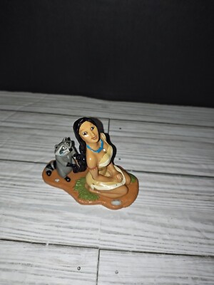 Vintage Pocahontas and Meeko the Raccoon Disney PVC Cake Topper Decopac