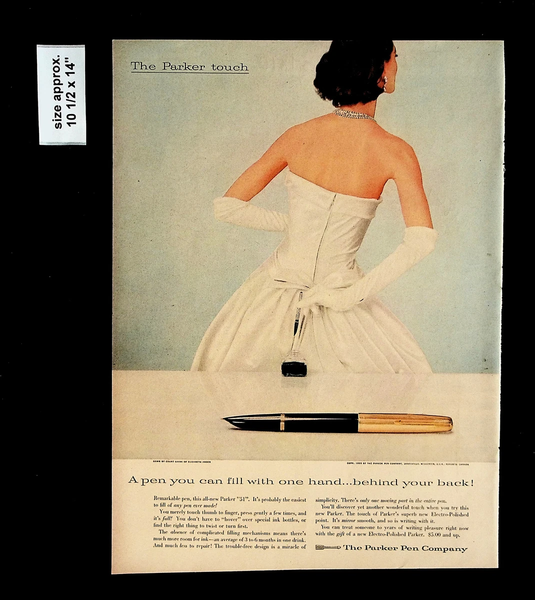 Parker black best sale and white dress