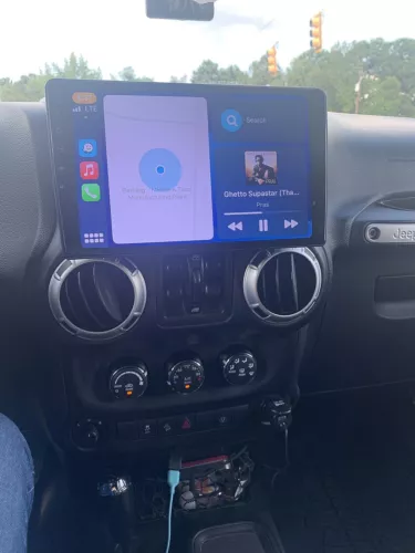 Apple CarPlay Car Stereo Android + Cam GPS FM Radio For Jeep Wrangler 2007-2016 - Picture 1 of 17