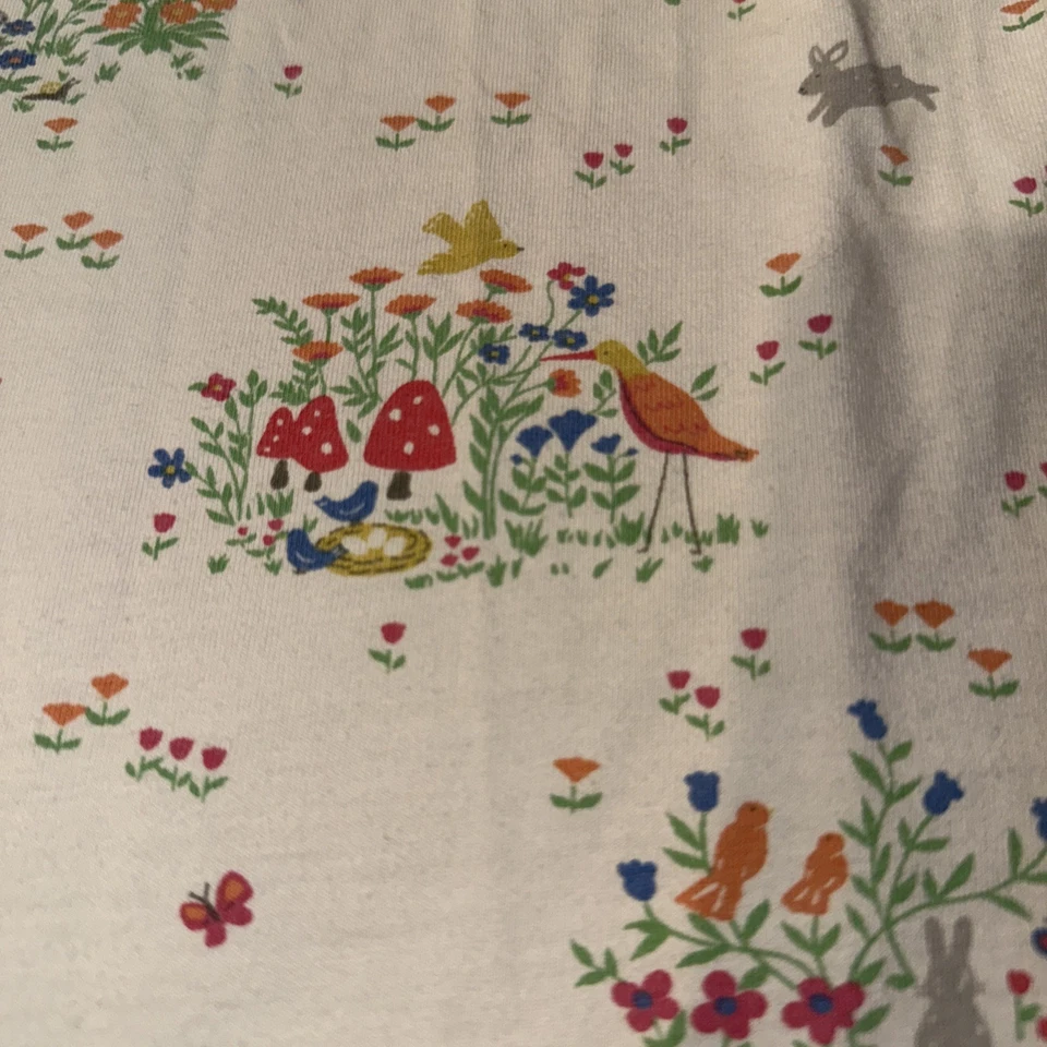 Mini Boden Floral Rabbits Birds Butterfly Nightgown Nightie Size 9-10Y 140CM - Image 2 of 4