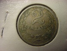 Colombia Lazareto Leper Colony 2 Centavos 1921 #70512