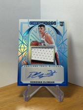 DONOVAN CLINGAN 2024-25 OBSIDIAN RPA ROOKIE PATCH SNOWCAPPED AUTO /27 3 Color