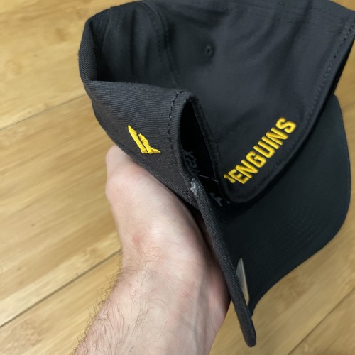 Fanatics Pittsburgh Penguins Black Flex Stretch M/L Fitted Hat Cap NHL **SEE** - Picture 16 of 19