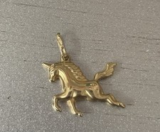 Gold Unicorn Pendant Charm Jewelry Accessory