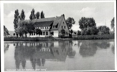 Postcard Seeburg in Eichsfeld, Seeburg Lake, Seehaus Graf Isang - 3235526