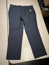 Carhartt Pants Men's 40x32 Blue Tact 74533-20 Relaxed Polyester Cotton 40x31