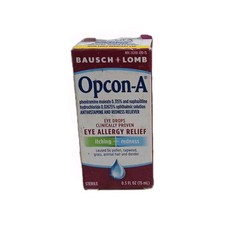 Baush Lomb Opcon-A Allergy Relief Eye Drops 0.5Floz Exp:05/2026