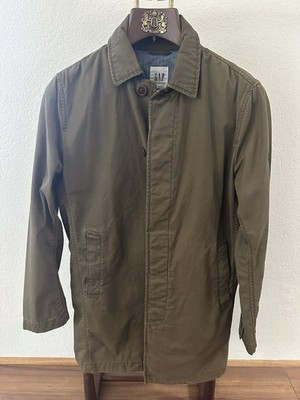 Gap Olive Trench Coat Size Men's Small 