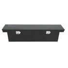 60"x 12"x 14" Aluminum Stripes Plated Tool Box Waterproof Storage Organizer