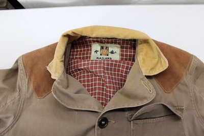 ジャケット・アウター MASLAND HUNTING JACKET 1950s 1960s Vintage 1950s Masland Hunting Jacket Coat Mens Size 40 Leather